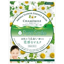 Pure Smile Aroma Flower Успокаивающая маска для лица с маслом ромашки, коэнзимом Q10, коллагеном, гиалуроновой кислотой, пантенолом и экстрактом алоэ-