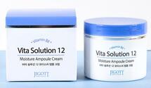 Jigott Vita Solution 12 Moisture Ampoule Cream  Увлажняющий ампульный крем  100 мл 