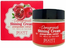Jigott Pomegranate Shining Cream Тонизирующий крем для лица с экстрактом граната 70 мл 