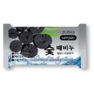 090082 «Juno» Косметическое мыло «Древесный уголь» Peeling Soap Charcoal 150 г 1/120