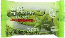 33292388 "Juno" Peeling Soap Green Tea Косметическое мыло с зеленым чаем 150гр  1/120