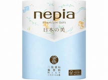 NEPIA Premium Soft Двухслойная туалетная бумага 30 м, (4 рулона, с рисунком рыбки) 