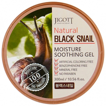 Jigott Natural Black Snail Moisture Soothing Gel Универсальный увлажняющий гель «Чёрная улитка» 300 мл 