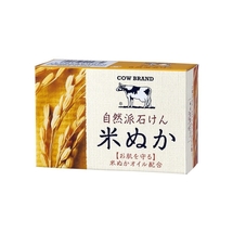 002882 "COW" Натуральное увлажняющее мыло с маслом рисовых отрубей 100гр 1/72