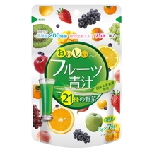 005500 "Yuwa" Концентрат д/пригот. безалк. нап. "Аодзиру с фруктами" (яблоко, манго) 3гр.*7шт. 1/30
