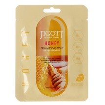 Jigott Honey Real Ampoule Mask Ампульная тканевая маска с прополисом и медом 27 мл 