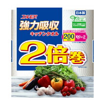 Kami Shodji ELLEMOI Бумажные полотенца для кухни 100 отрезков (2 рулона) 
