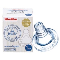 Chu Chu Baby Сменная силиконовая соска для бутылочки (с узким горлышком) из мягкого силикона 1шт. 