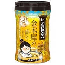 Hakugen Earth Банное путешествие Увлажняющая соль для ванны с восстанавливающим эффектом (с ароматом османтуса), банка 600 гр.