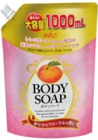 WINS Peach Гель для душа увлажняющий с экстрактом листьев персика1000 мл. (мэу) 