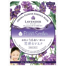 Pure Smile Aroma Flower Расслабляющая маска для лица с маслом лаванды, коэнзимом Q10, коллагеном, гиалуроновой кислотой, пантенолом и экстрактом алоэ-