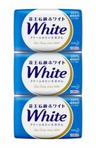232045 "KAO" "White" Кремовое туалетное мыло с нежным цветочным ароматом (130 гр*3) 1/20
