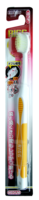 EBISU Зубная щетка (с комбинированным прямым срезом ворса и прорезиненной ручкой. Мягкая)