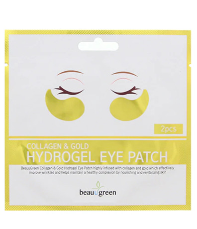 BEAUUGREEN Hydrogel Collagen&Gold Eye Patch Гидрогелевые патчи для глаз с коллагеном и коллоидным золотом 2 шт