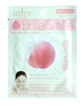 Pure Smile Milk Mask Молочная увлажняющая маска для лица с экстрактом листьев персика 23мл. 