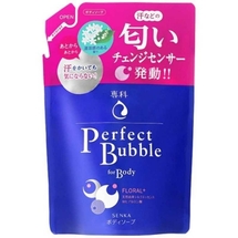 441594 "SHISEIDO" "SENKA" "Perfect Bubble" Дезод. увлажн. гель д/душа...цветочн.(мэу), 350мл 1/18