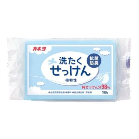 240428 "Kaneyo" "Laundry Soap" Хозяйственное мыло  для стойких загрязнений с антибактериальным и дезодорирующим эффектом 190гр 1/48