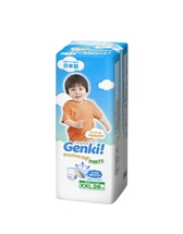 552897 "Nepia Genki Premium Soft" Детские подгузники-трусики (для мальч. и дев.) 13-25 кг (XXL26),1/6