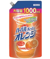 Mitsuei Средство для мытья посуды, овощей и фруктов с ароматом апельсина 1000 мл. (мягкая упаковка) 