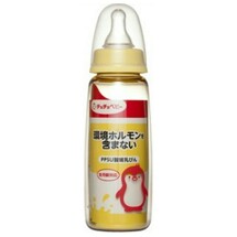 Chu Chu Baby Пластиковая бутылочка для кормления с силиконовой соской (с узким горлышком) 240 мл 