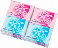 Kami Shodji ELLEMOI Бумажные двухслойные салфетки (платочки) 10 шт. 20 пачек/упак