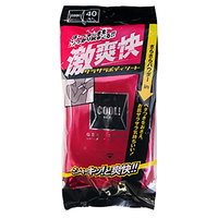 Showa Shiko Cool! Освежающие влажные салфетки для тела с ароматом ментола 40шт 200мм х 250мм 