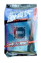 Showa Shiko Cool! Освежающие влажные салфетки для лица с ароматом ментола 50шт 200мм х 200мм 