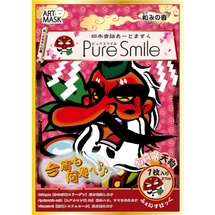 PURE SMILE Art Mask Концентрированная увлажняющая маска для лица с экстрактами цветов камелии, с коллагеном, гиалуроновой кислотой и витамином Е, с ри