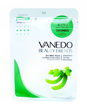 All New Cosmetic Vanedo Beauty Friends Успокаивающая маска для лица с огуречной эссенцией 25гр. 