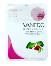 All New Cosmetic Vanedo Beauty Friends Маска для лица с эссенцией малины, придающая коже упругость и эластичность 25гр. 