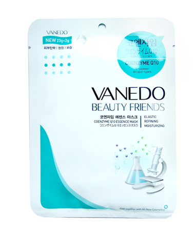 All New Cosmetic Vanedo Beauty Friends Стимулирующая кожу маска для лица с коэнзимом Q10 25гр. 