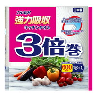 172326 "Kami Shodji" "ELLEMOI" Бумажные полотенца для кухни 150 отрезков (4 рулона) 1/12