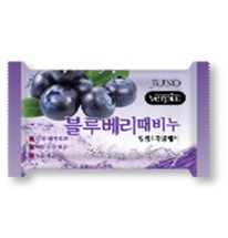 090426 «Juno» Косметическое мыло с черникой Peeling Soap Blueberry 150 г 1/120