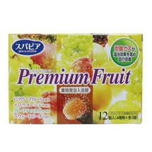 Fuso Kagaku Premium Fruits Соль для ванны на основе углекислого газа с тонизирующим эффектом и ароматом сочных фруктов (12 таблеток*40 гр.), 