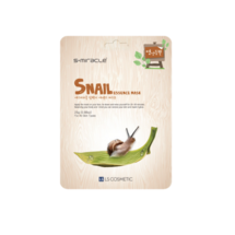 422946  Подтягивающая тканевая маска для лица с муцином улитки S+MIRACLE Snail Essence Mask 25гр