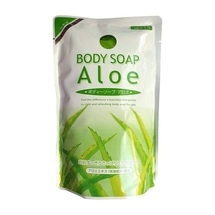 WINS Aloe Гель для душа увлажняющий с экстрактом алоэ 480мл (мягкая  экономичная упаковка) 