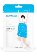 Young Mediface (Sea weeds) Тканевая маска-салфетка для лица детокс с эссенцией морских водорослей  25 мл 