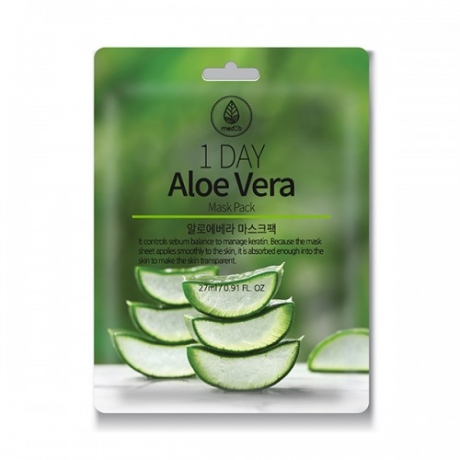 Med B 1 Day Aloe Vera Mask Pack Тканевая маска с экстрактом Алоэ Вера 27мл  