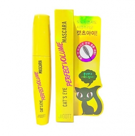 Jigott CAT`S EYE PERFECT VOLUME  Тушь для придания объёма ресницам  12 гр 