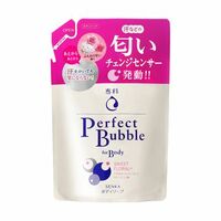 443772 "SHISEIDO" "SENKA" "Perfect Bubble" Дезод. увлаж. гель д/душа..слад.цветочн. аромат (м/у) 350мл 1/18