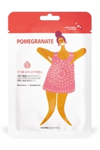 Young Mediface (Pomegranate) Тканевая маска-салфетка для лица с эффектом лифтинга с экстрактом граната 25 мл 