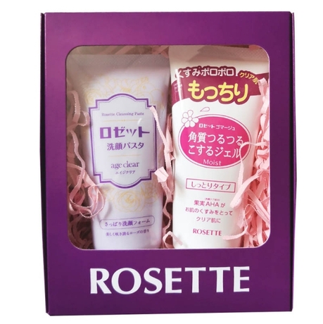 ROSETTE Подарочный набор age clear Пенка для умывания для нормальной и жирной кожи с мембраной яичной скорлупы, маслами граната, клюквы и малины, с ар