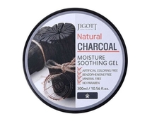 Jigott Natural Charcoal Moisture Soothing Gel Универсальный увлажняющий гель с древесным углем 300 мл 