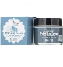 Jigott Goat Milk Whitening Cream Выравнивающий тон кожи крем для лица с козьим молоком 70 мл 