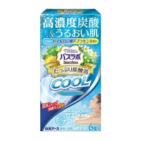 Hakugen Earth HERS Bath Labo Premium COOL Освежающая соль для ванны с повышенным содержанием углекислого газа, гиалуроновой кислотой и плацентой (с ар