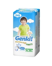 552941 "Nepia Genki Premium Soft" Детские подгузники-трусики (для мальч. и дев.) 12-17 кг (XL38),1/3