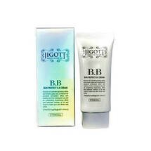 Jigott Sun Protect BB Cream Солнцезащитный осветляющий BB крем для лица с лепицитином и керамидами 50 мл 