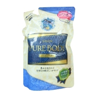 Mitsuei Pure Body Увлажняющий гель для душа с гиалуроновой кислотой, коллагеном и экстрактом алоэ с ароматом свежести (мягкая экономичная упаковка), 4